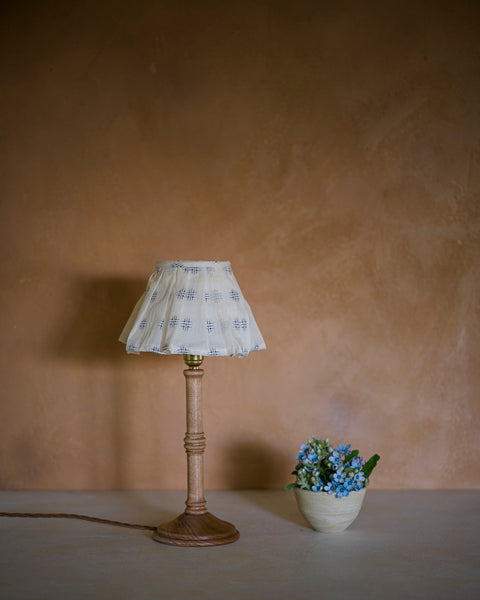 The Embroidered Loose Pleat in Delphinium