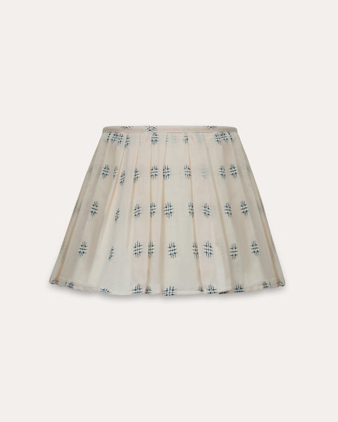 The Embroidered Loose Pleat in Delphinium