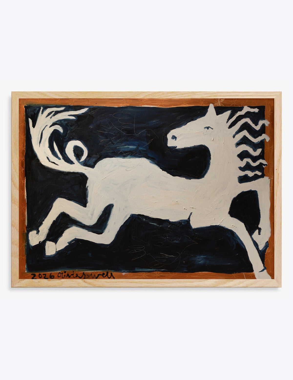 The Horse and The Doves Print