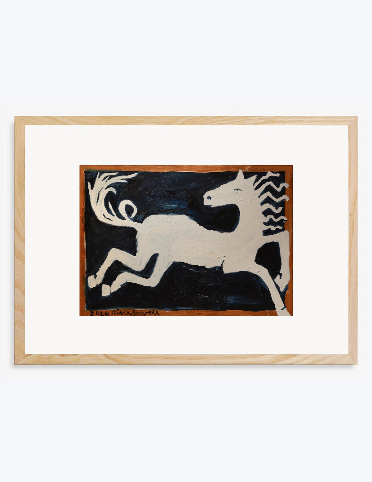 The Horse and The Doves Print