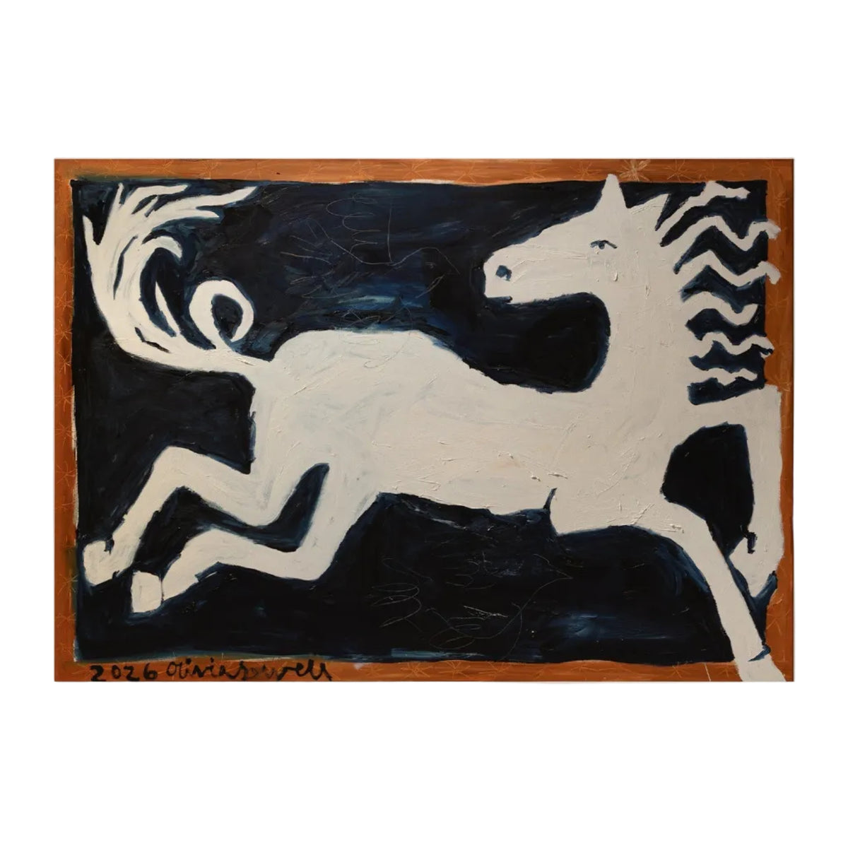 The Horse and The Doves Print
