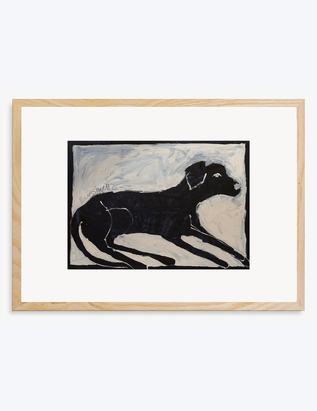 The Black Labrador Print