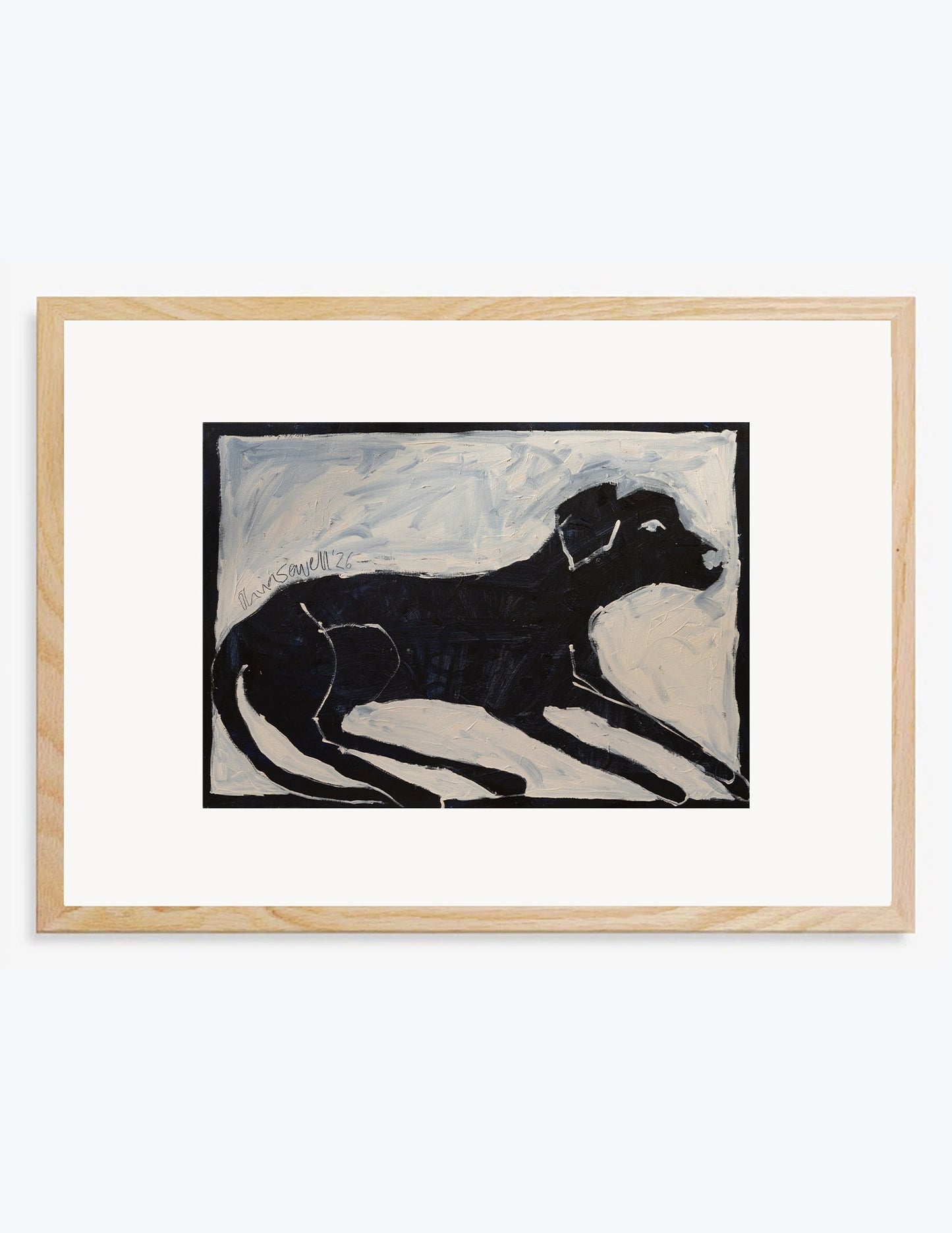 The Black Labrador Print