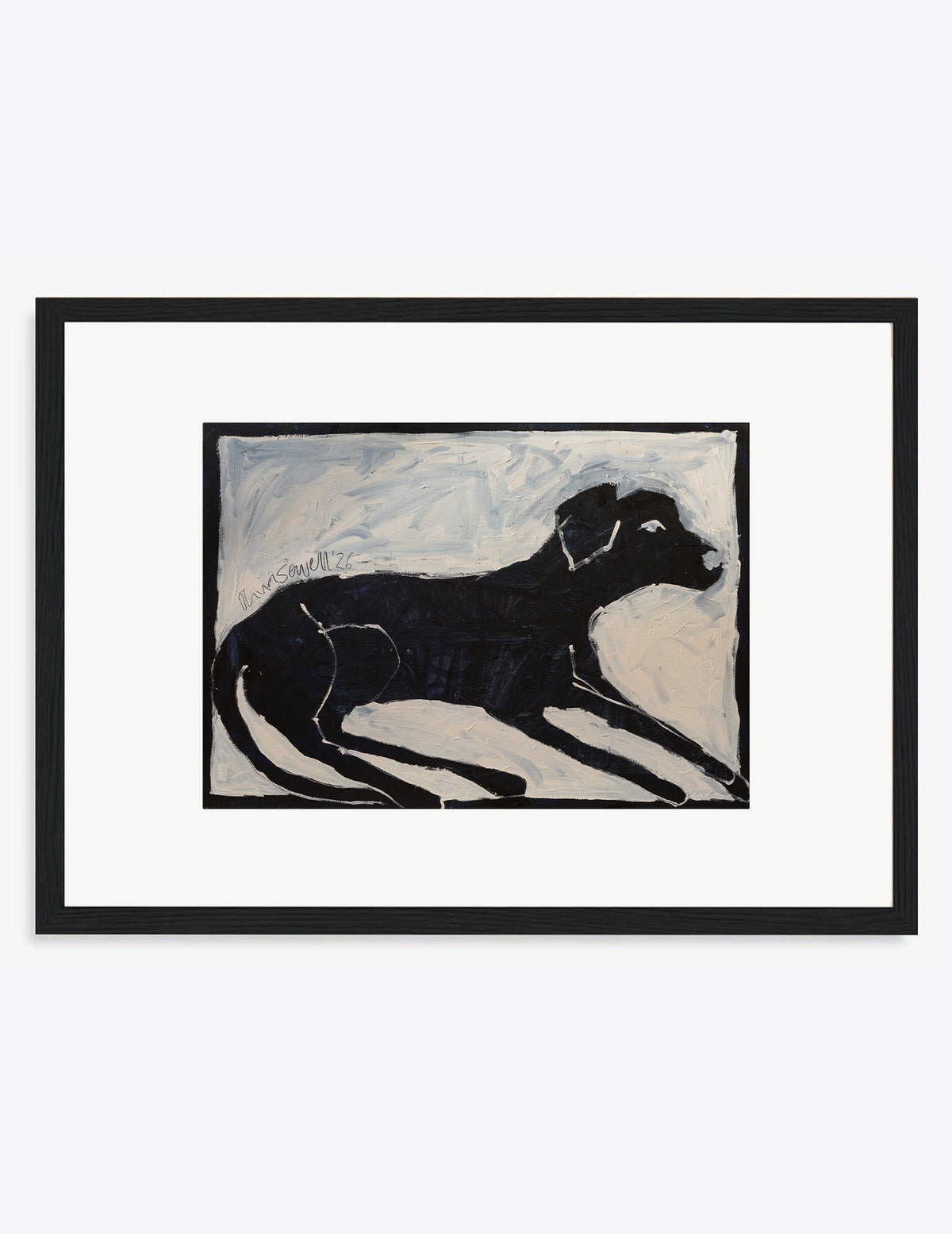 The Black Labrador Print