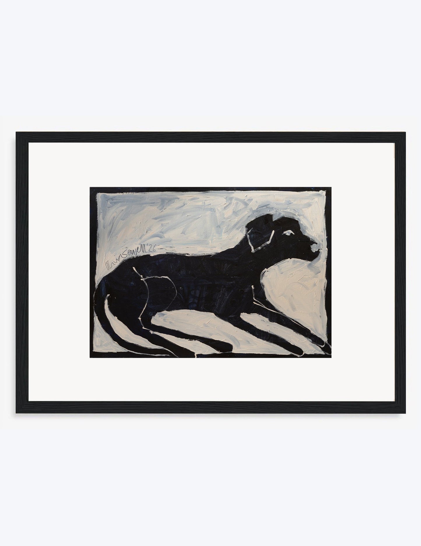 The Black Labrador Print