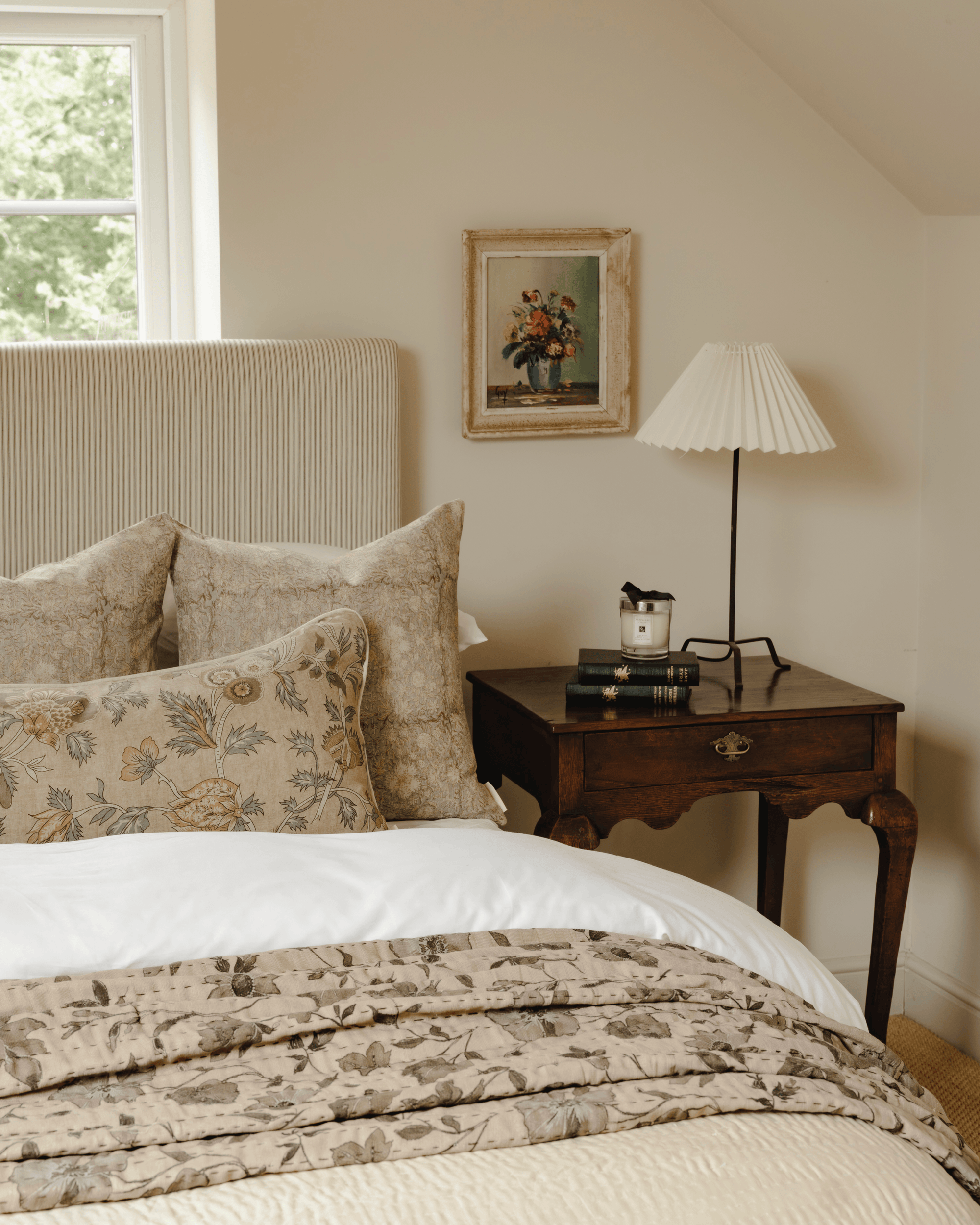 The Lyra Block Print Cushion