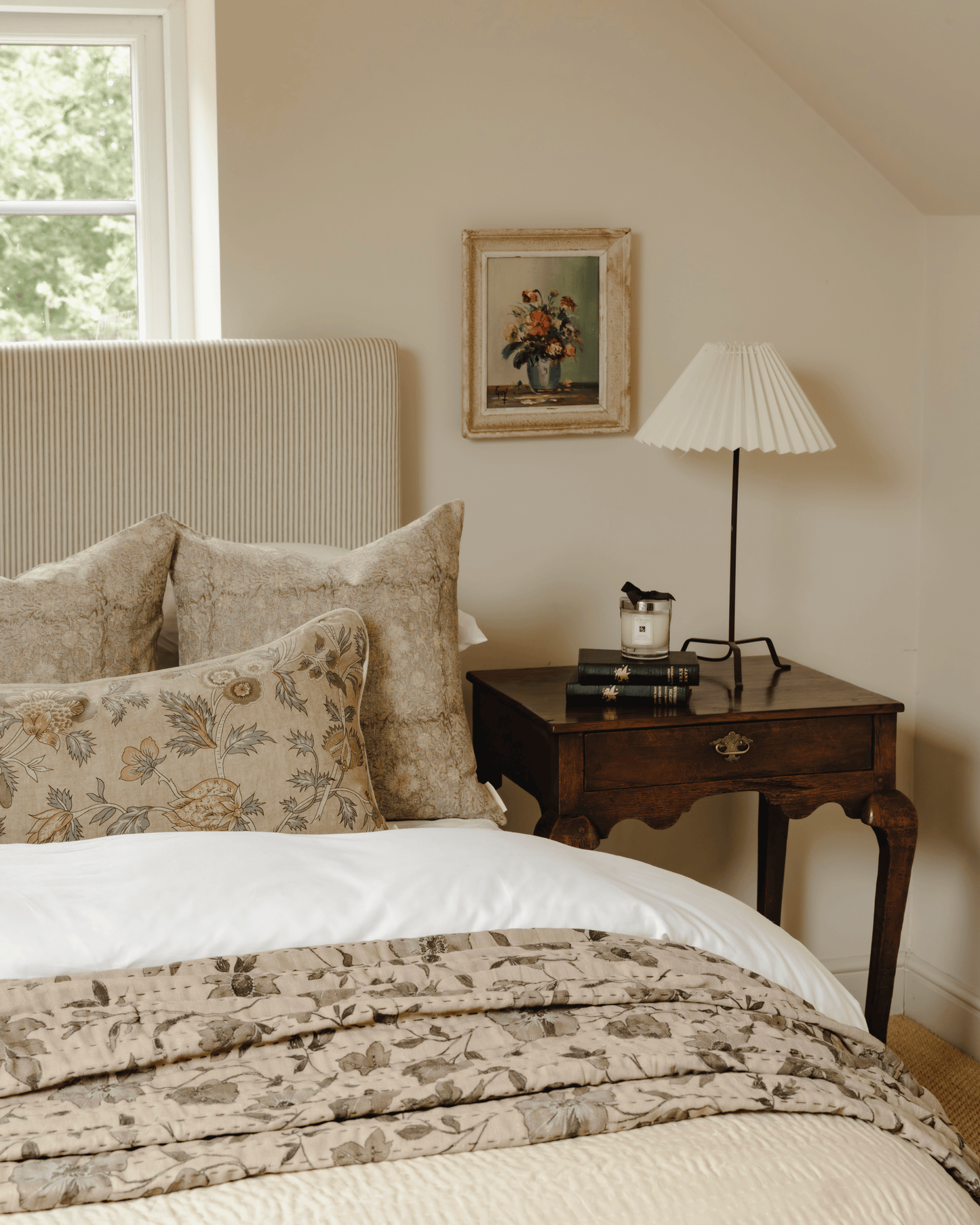 The Lyra Block Print Cushion