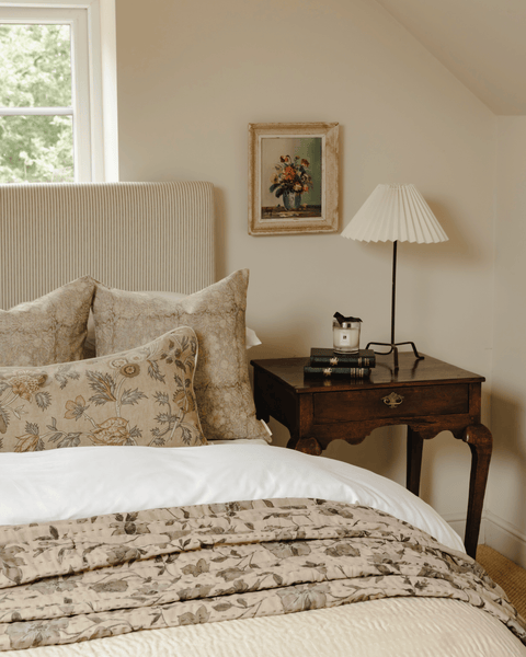 The Lyra Block Print Cushion