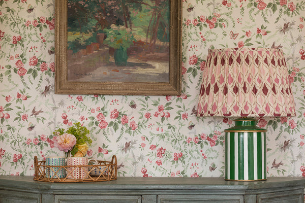 Wallpaper - Papillon Pink Moss