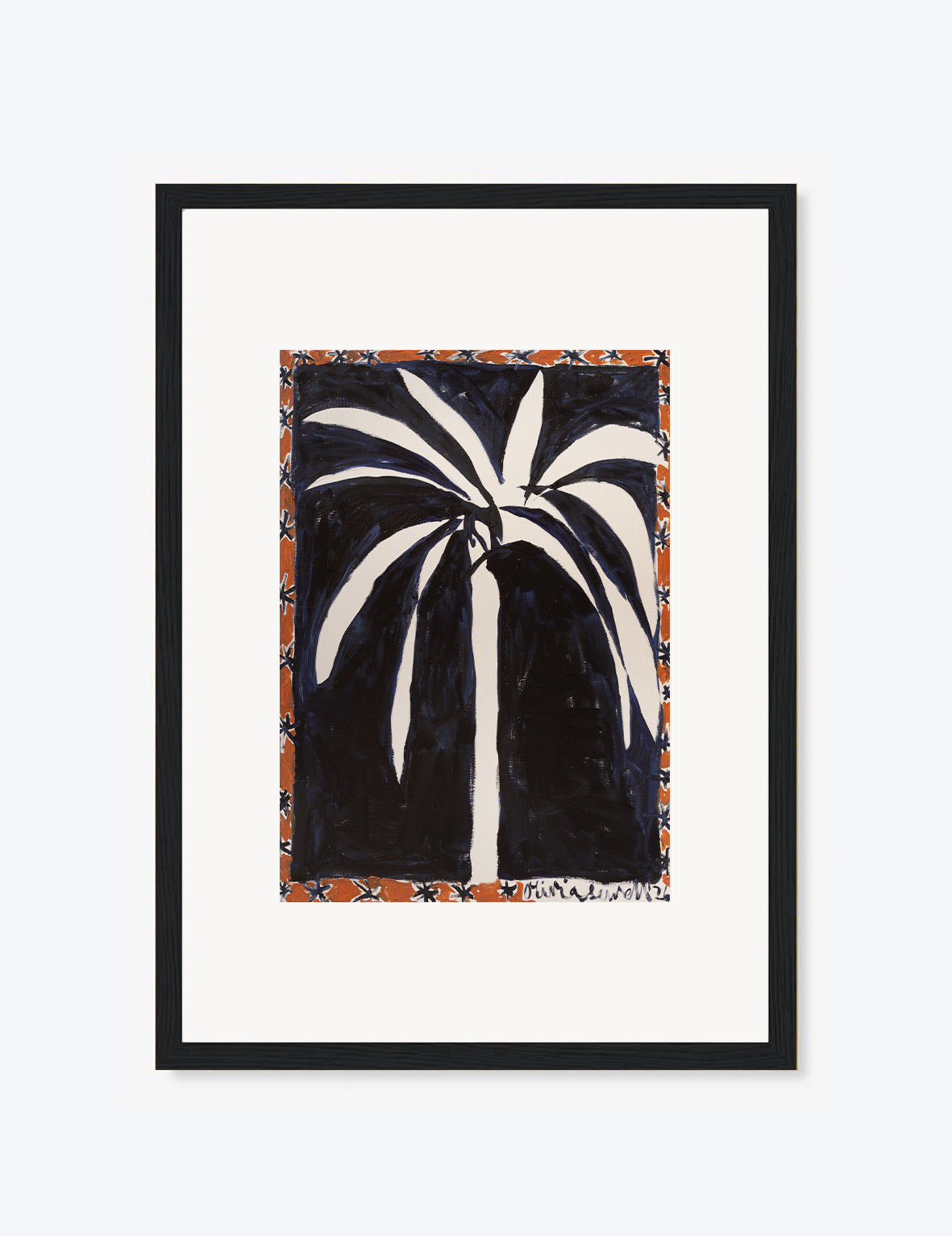 The Midnight Palm Print