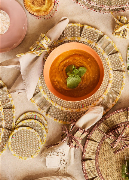 Golden The Social Set Coasters - Set Of 4