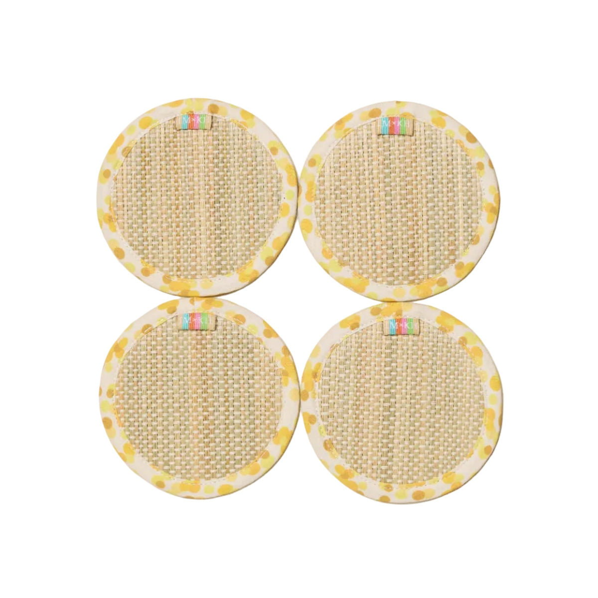 Golden The Social Set Coasters - Set Of 4