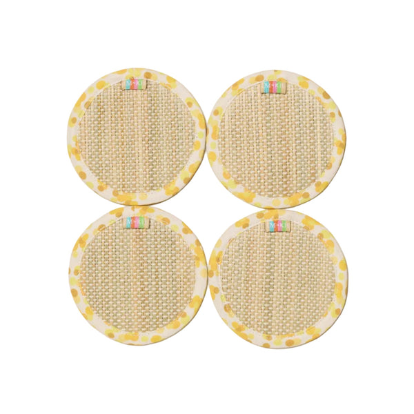 Golden The Social Set Coasters - Set Of 4