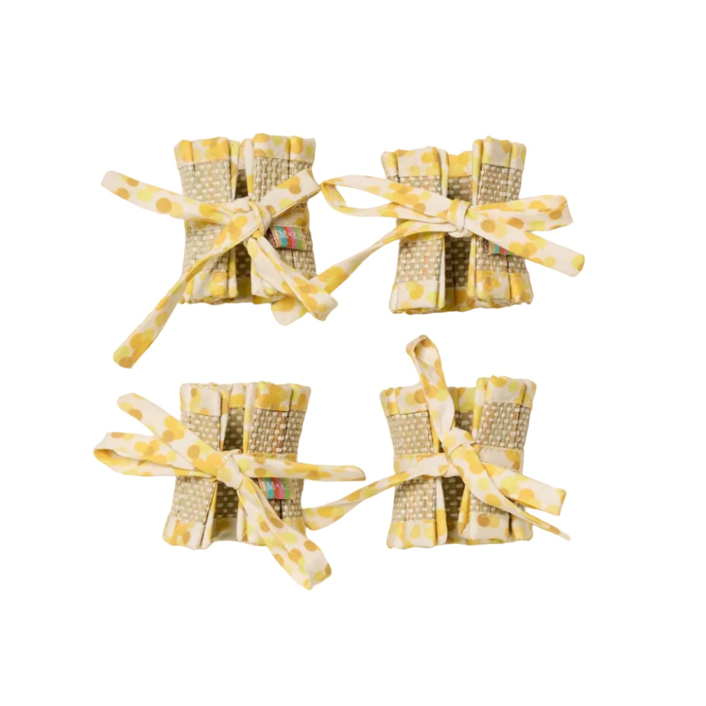 Golden The Social Set Napkin Rings - Set Of 4