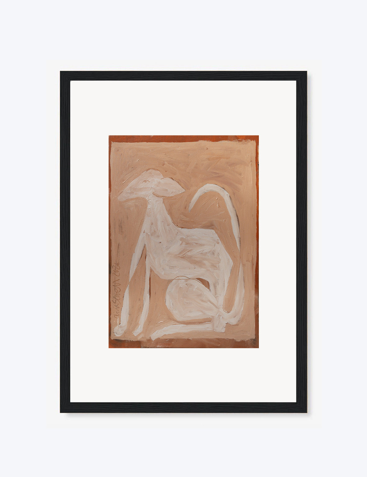 The Pink Whippet Print