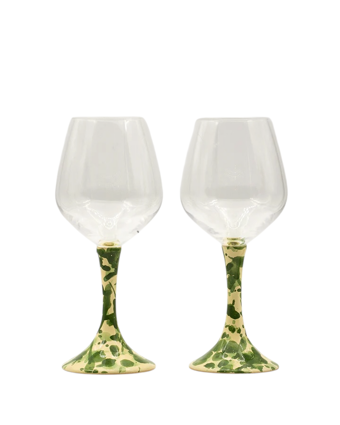 The Wine Goblet with Ceramic Stem Set of 2
