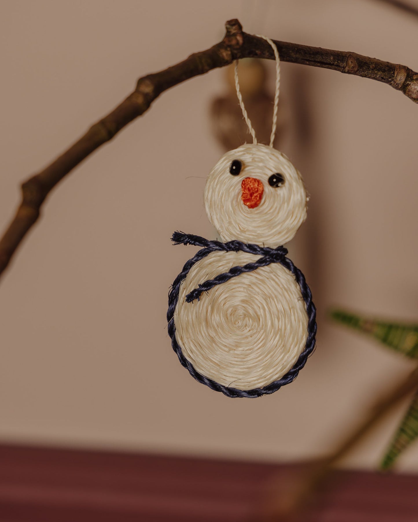 IKHETHA: Handwoven Snowman Christmas Decoration