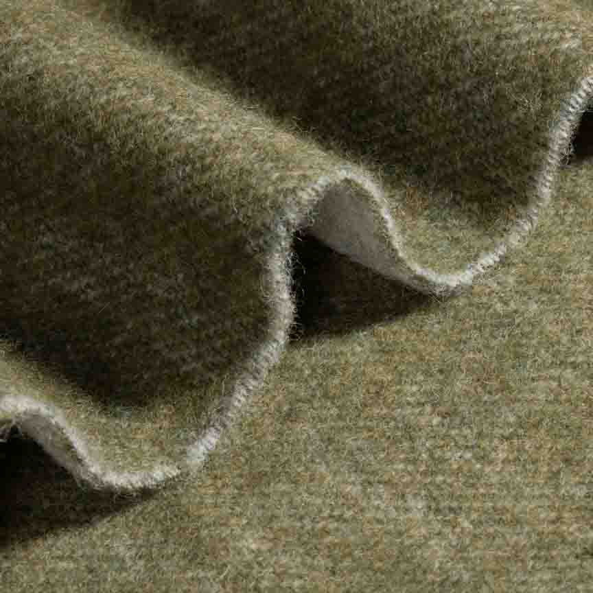 The Loft - Pure New Wool Throw - Reversible Fern / Grey