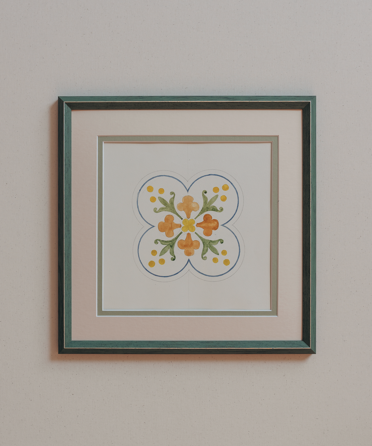 The French Tile Studies Print
