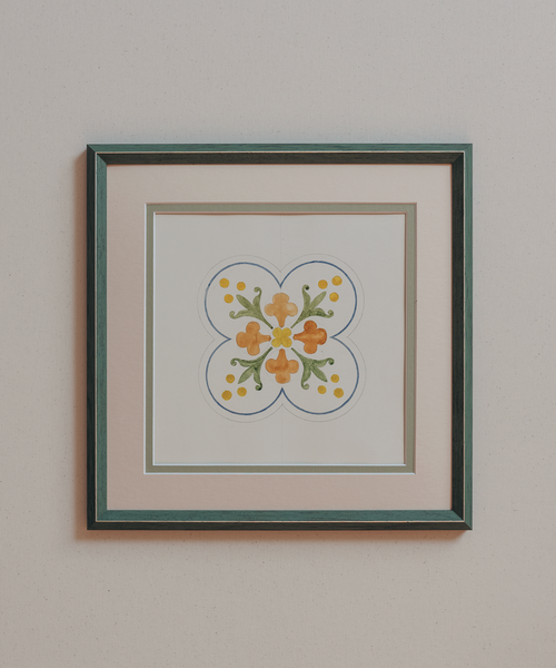 The French Tile Studies Print