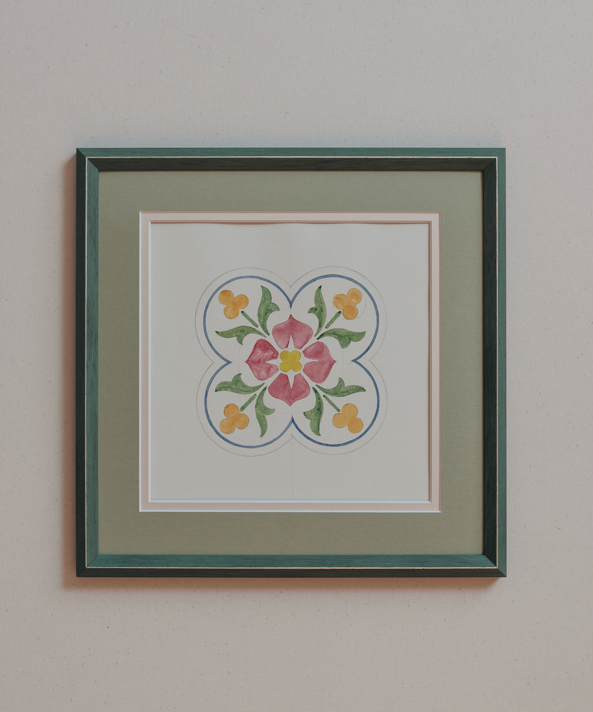The French Tile Studies Print
