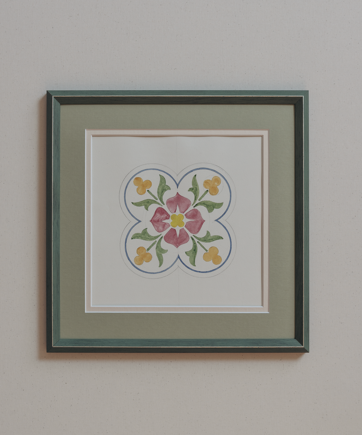 The French Tile Studies Print