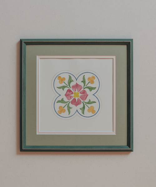The French Tile Studies Print