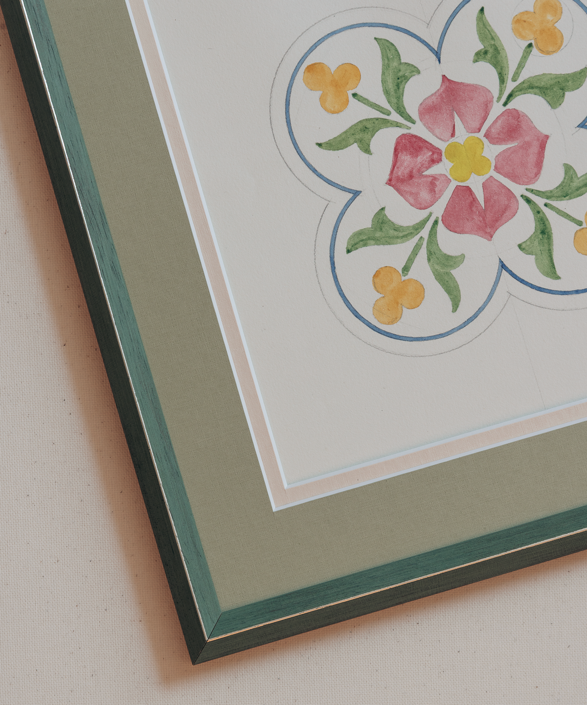 The French Tile Studies Print