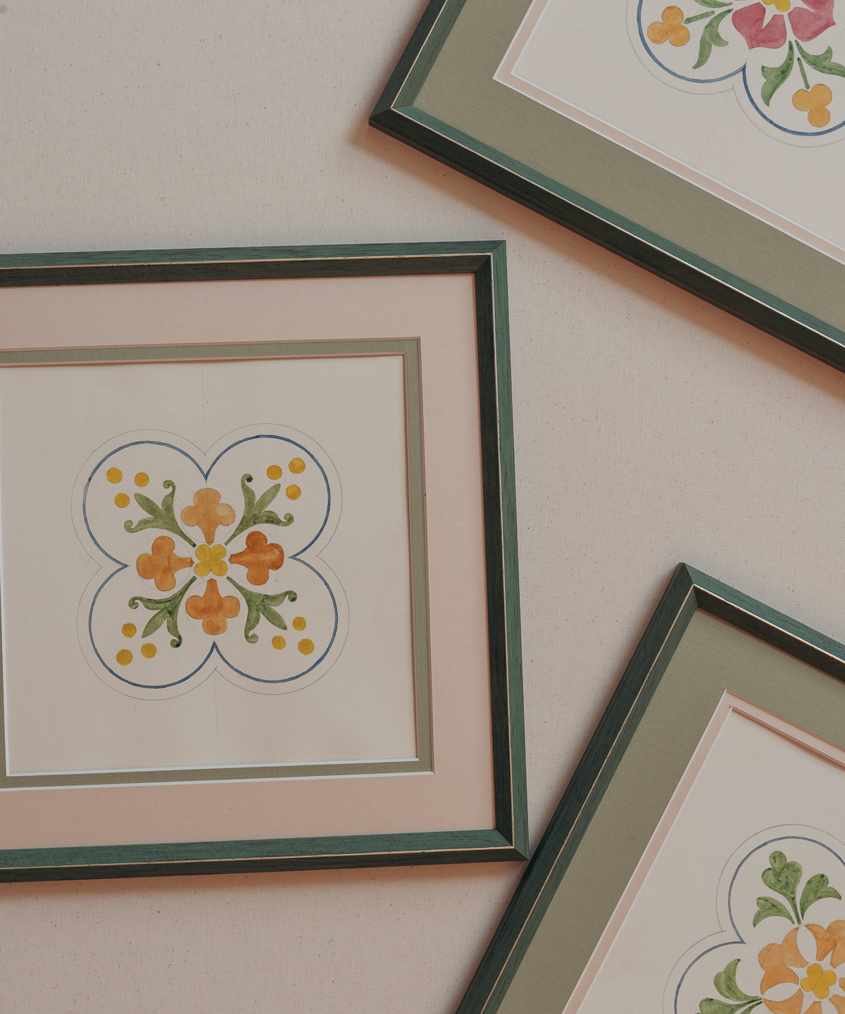 The French Tile Studies Print