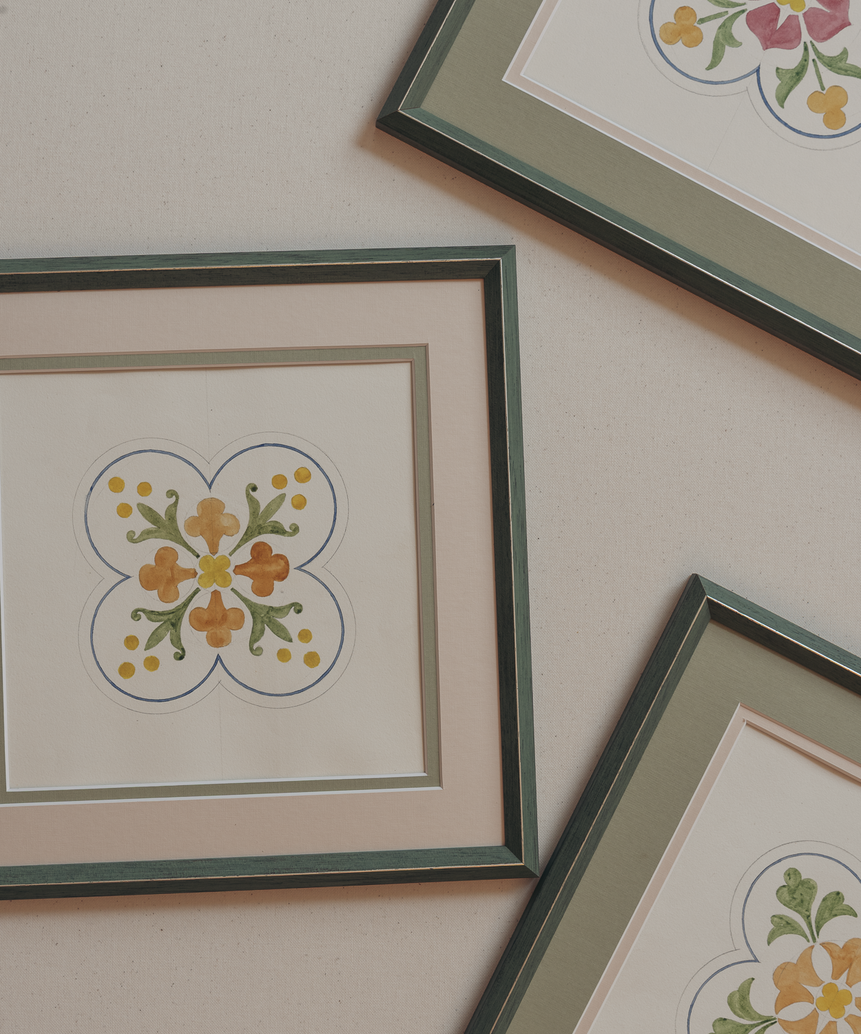 The French Tile Studies Print