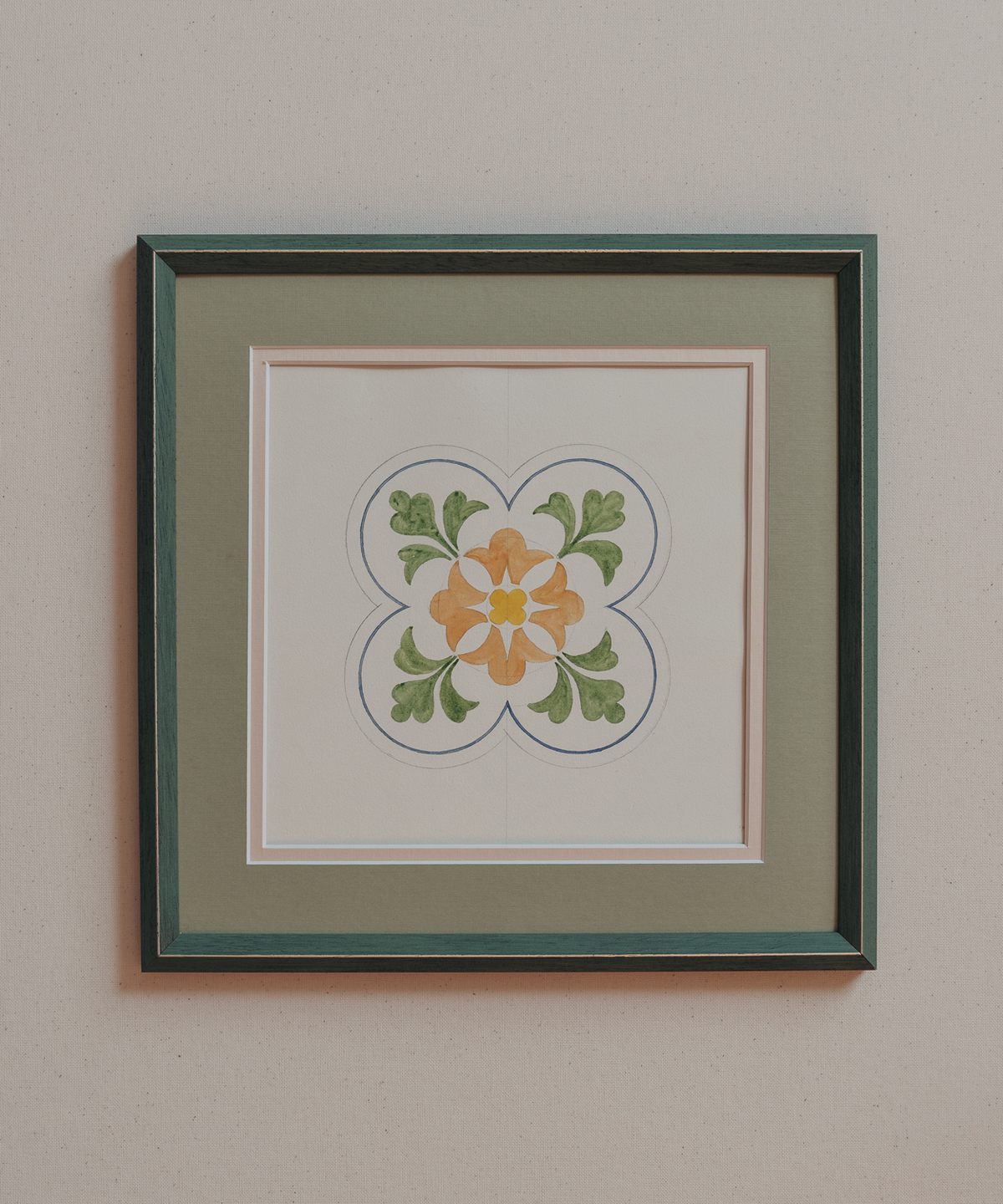 The French Tile Studies Print