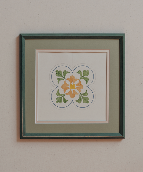 The French Tile Studies Print