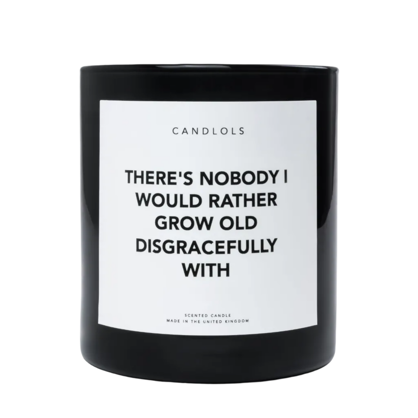 There's Nobody I Would Rather Grow Old Disgracefully With, Luxury Scented Candle