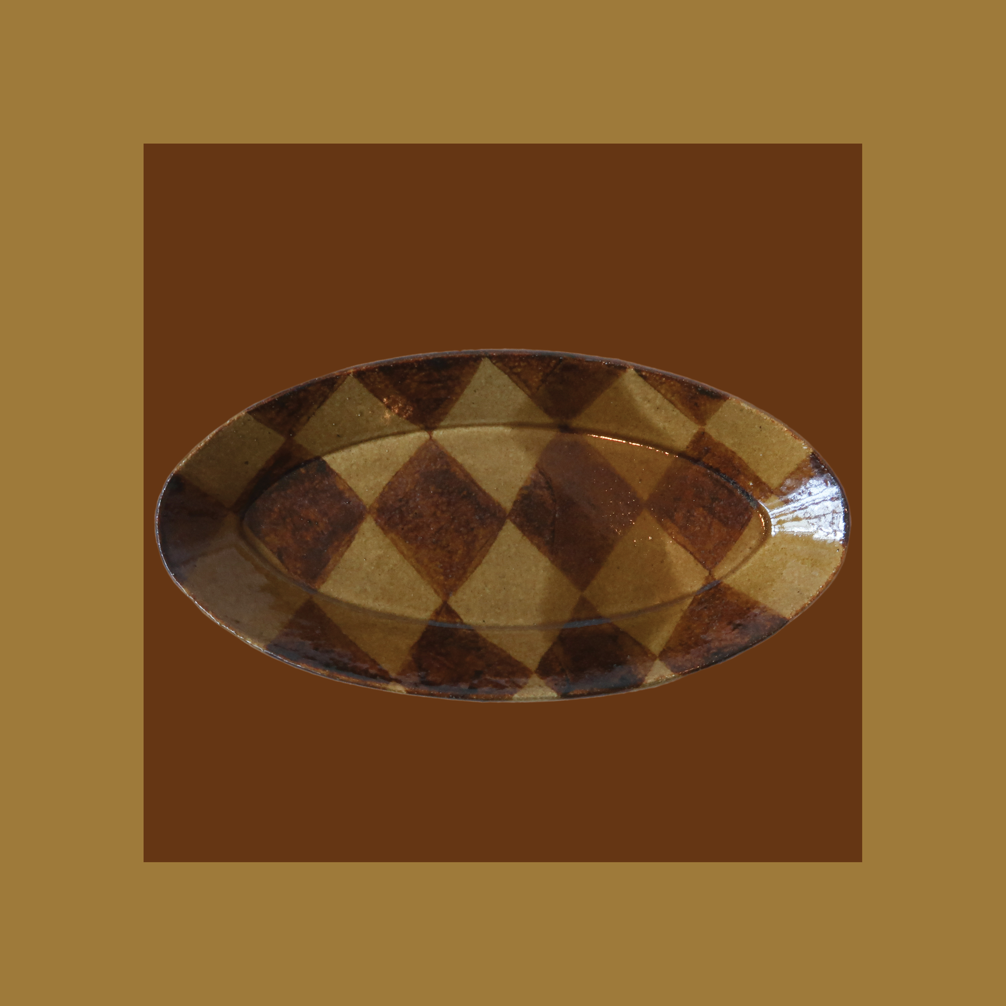 Honey Glaze Circus Dish - Thin Oval