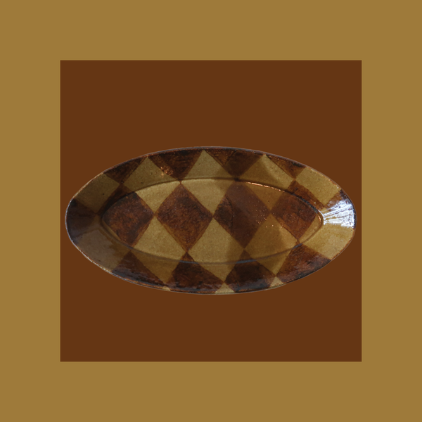 Honey Glaze Circus Dish - Thin Oval