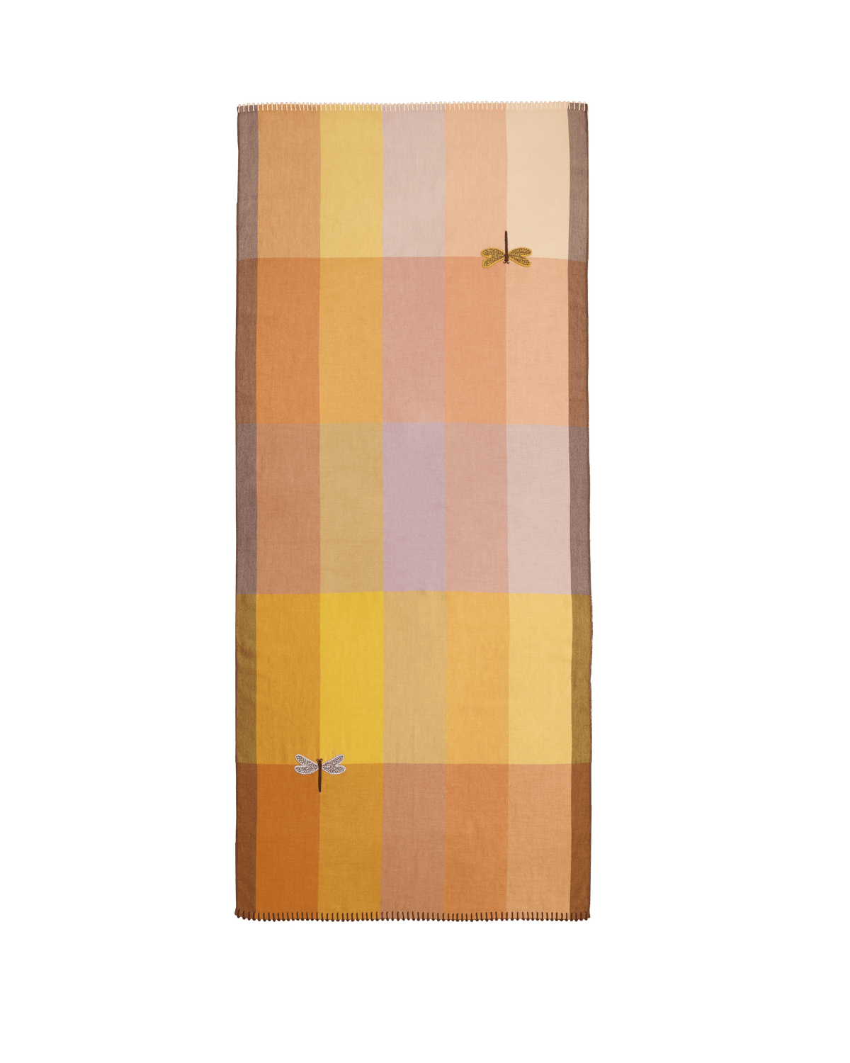 Handwoven Merino Wool Travel Wrap 25" × 70"
