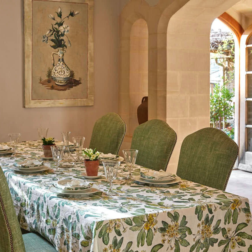 Primrose Linen Table Cloth