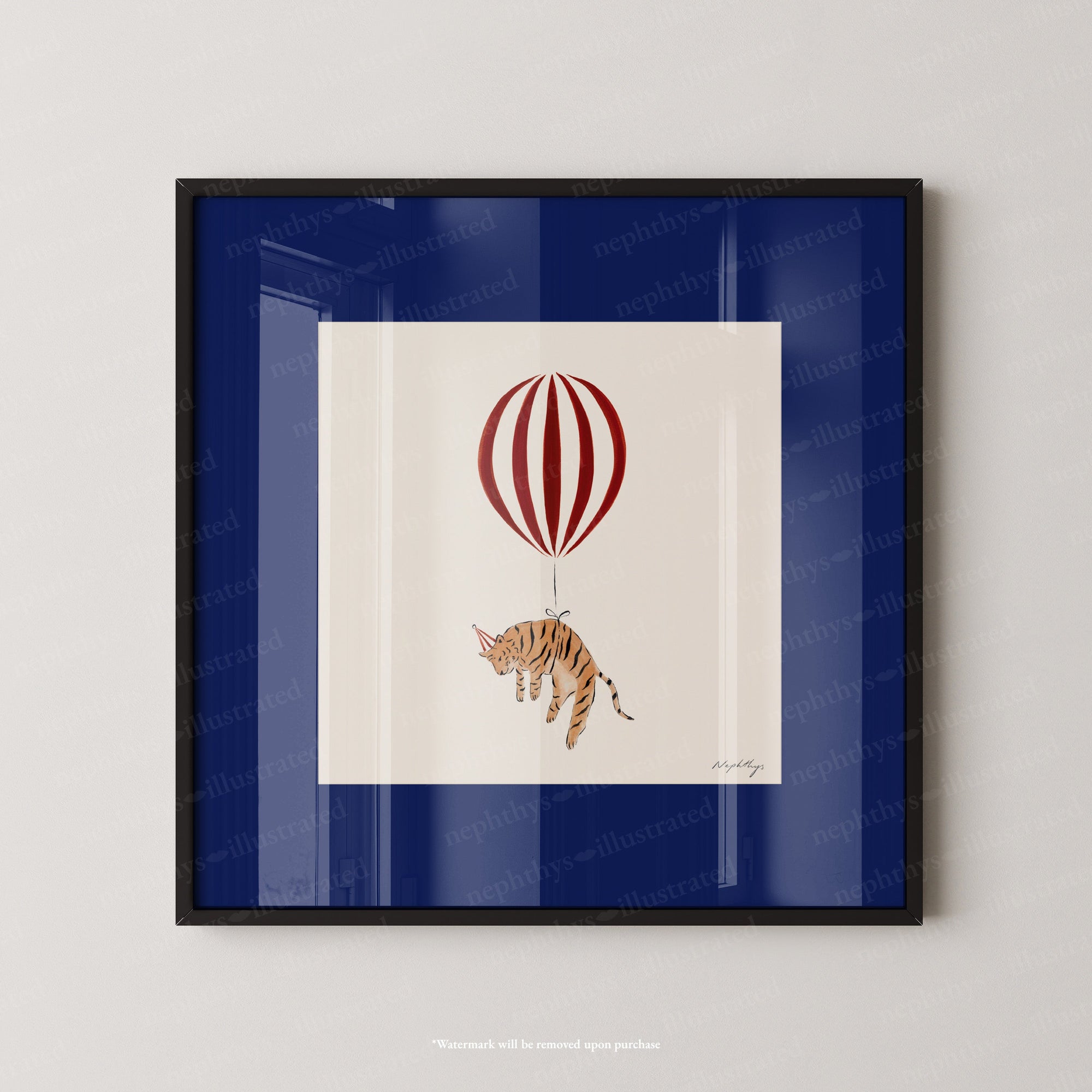 Tiger Balloon Personalised