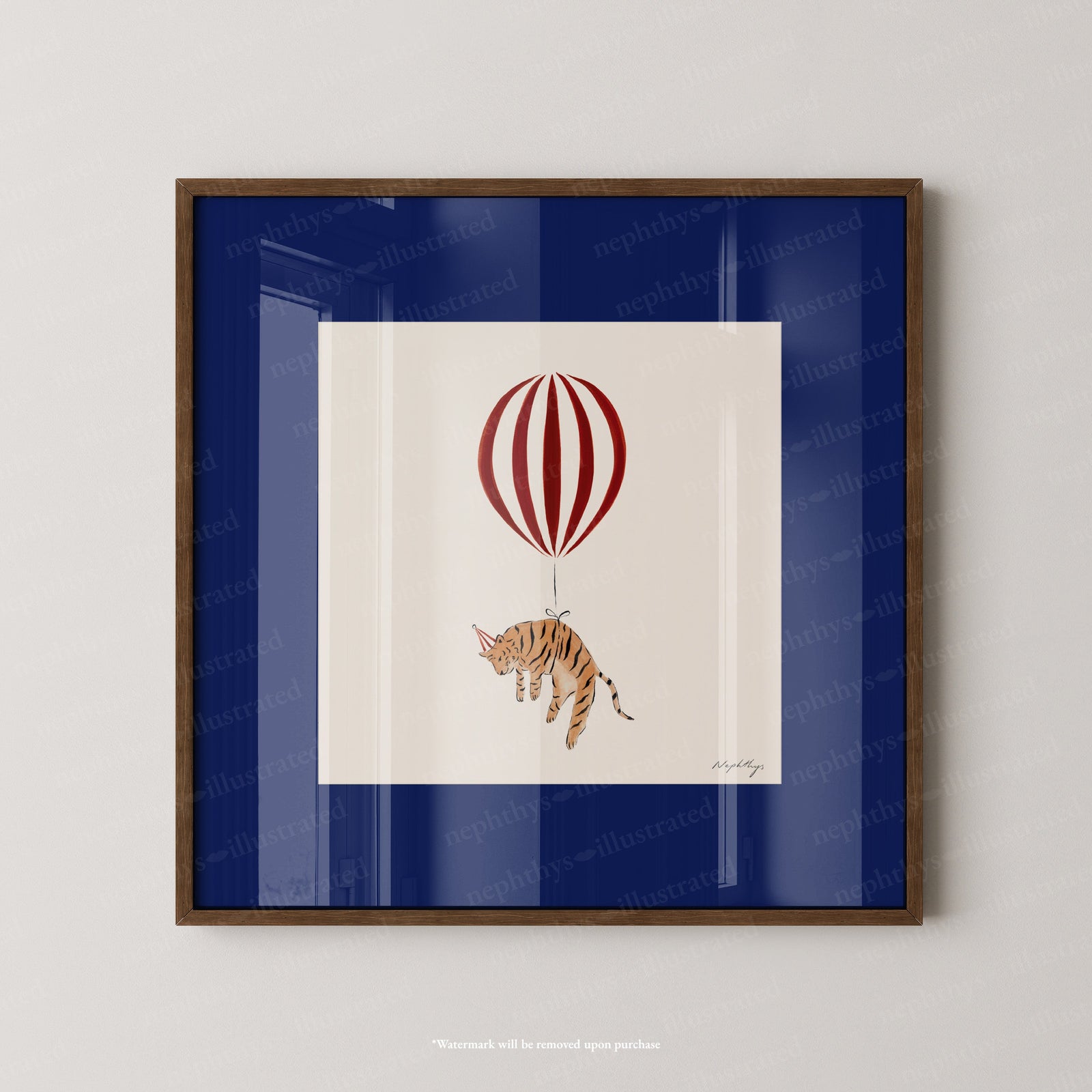 Tiger Balloon Personalised