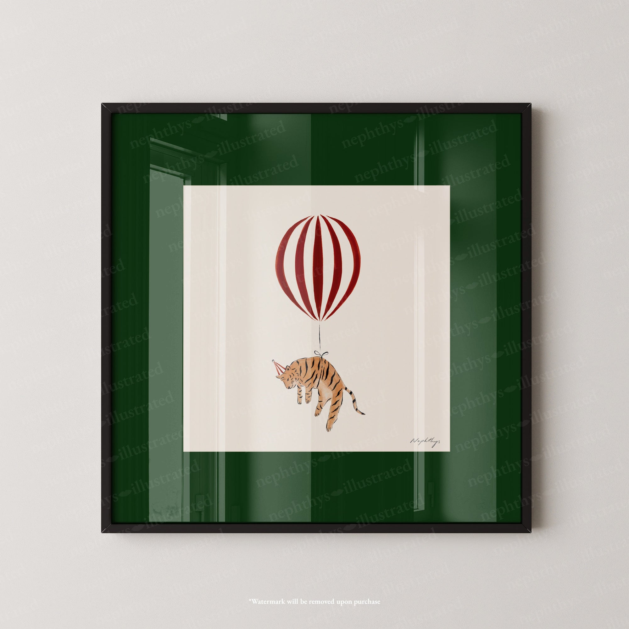 Tiger Balloon Personalised