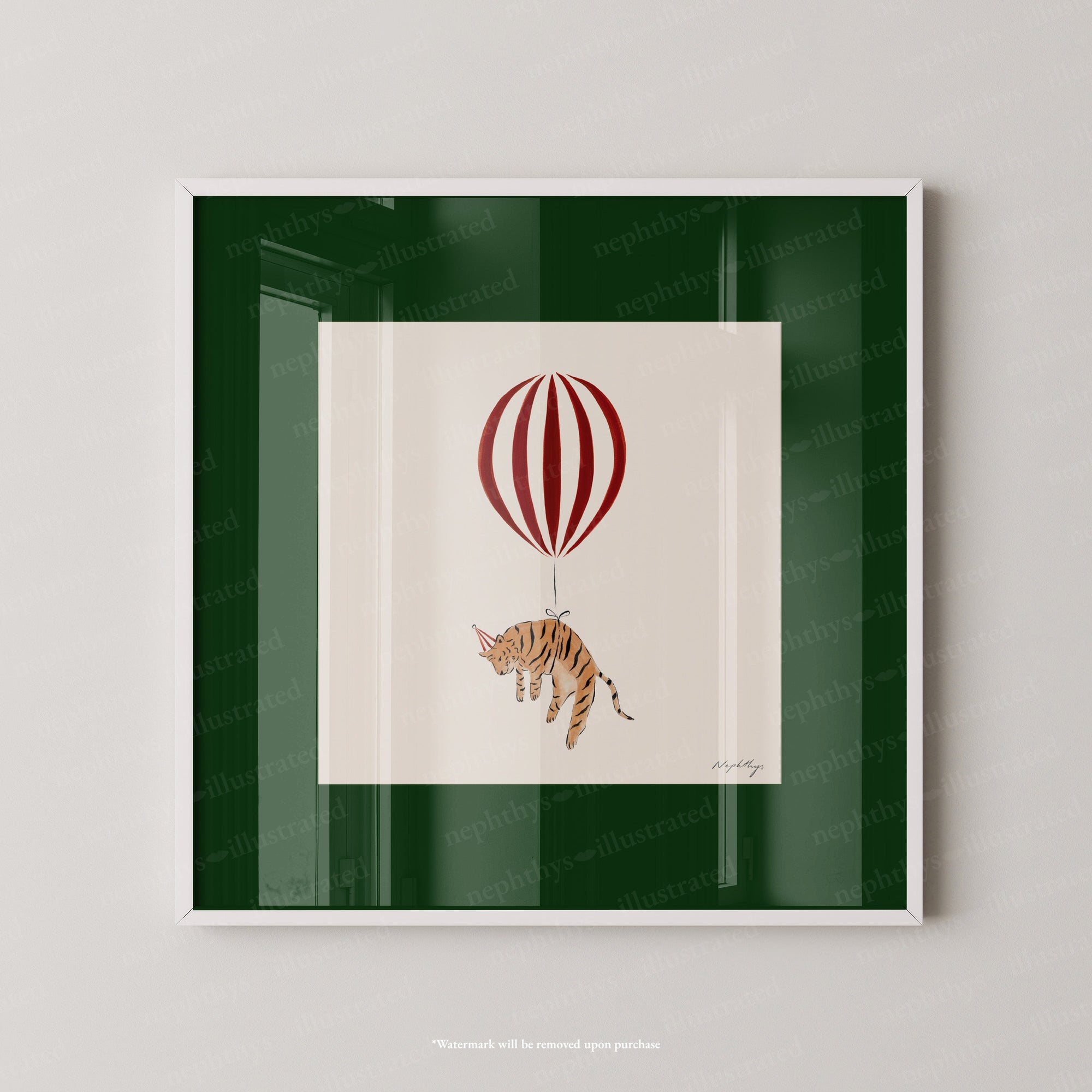 Tiger Balloon Personalised