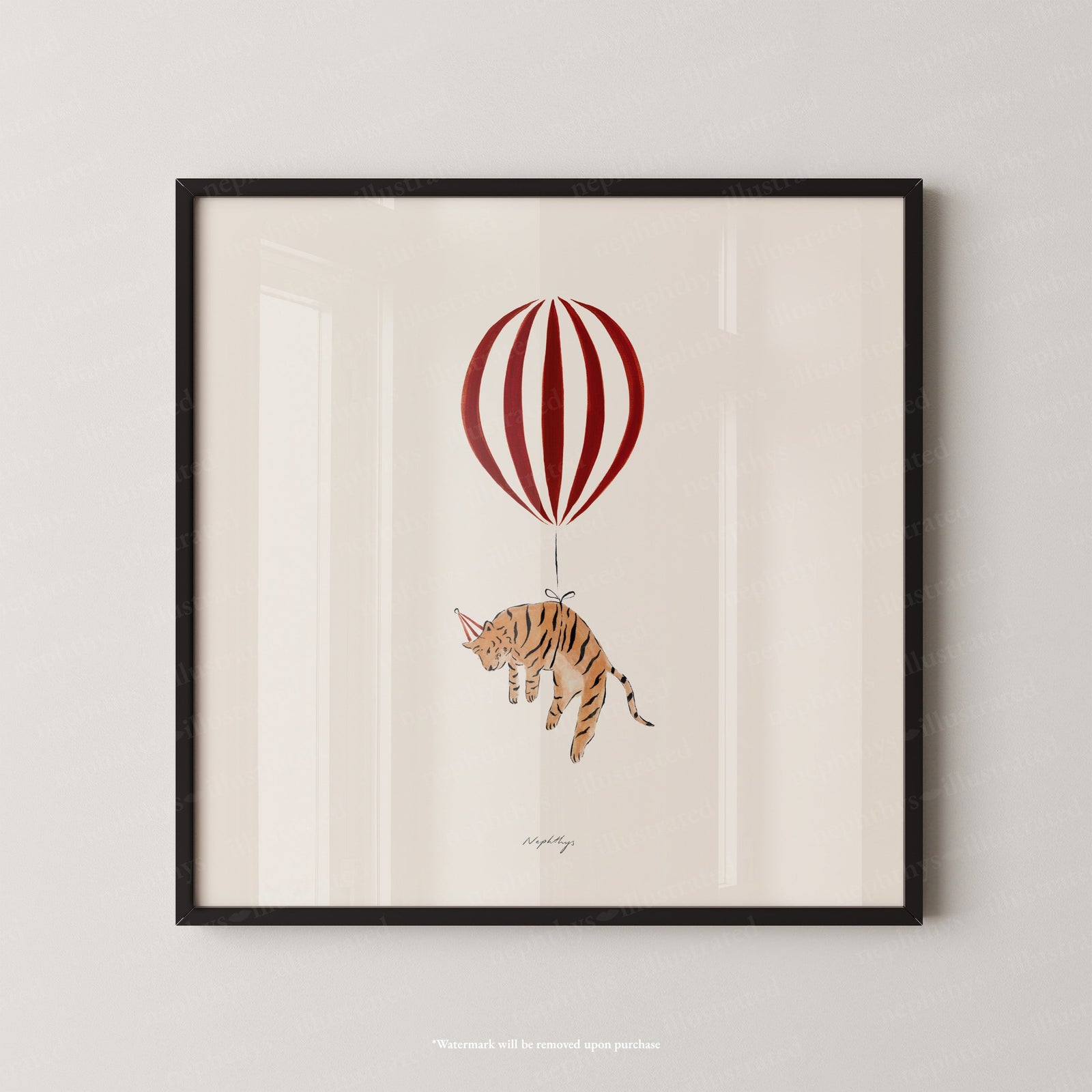 Tiger Balloon Personalised