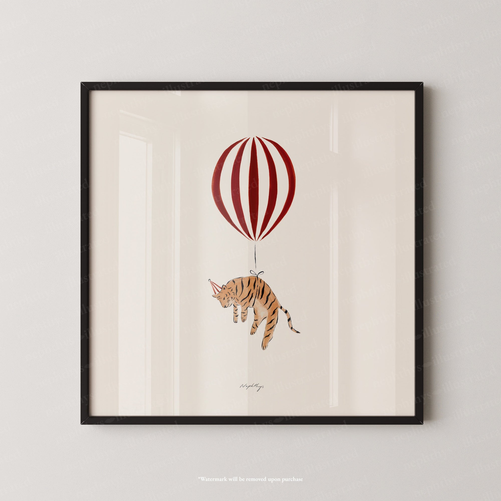 Tiger Balloon Personalised
