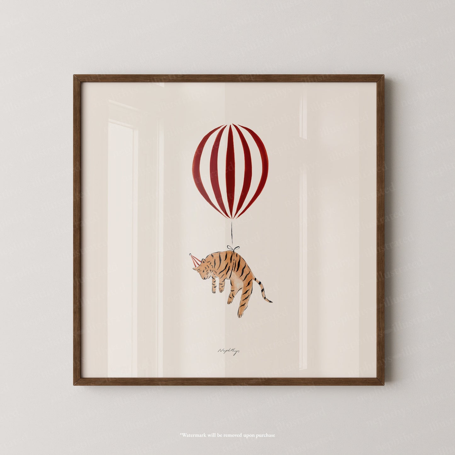 Tiger Balloon Personalised