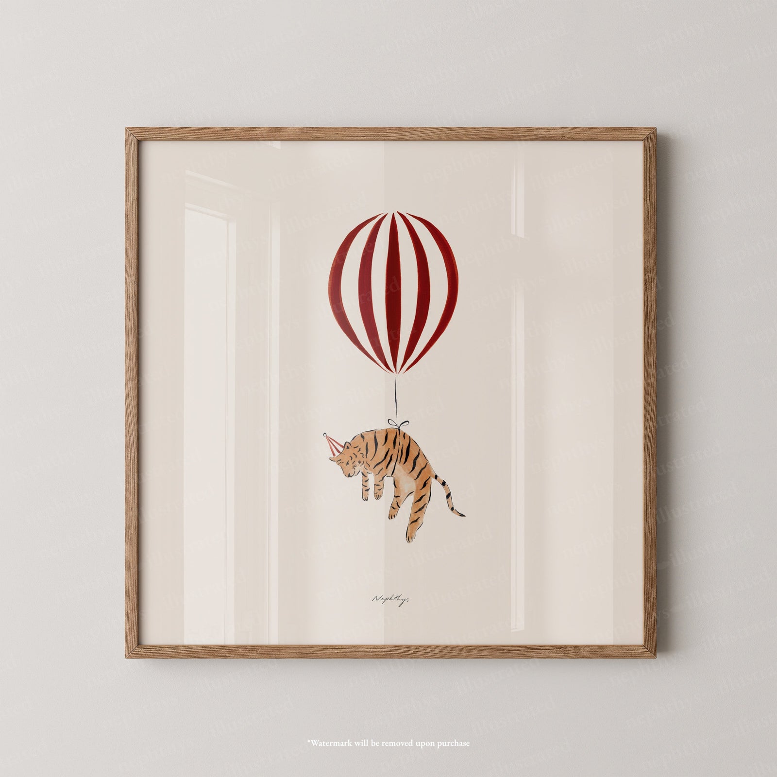 Tiger Balloon Personalised