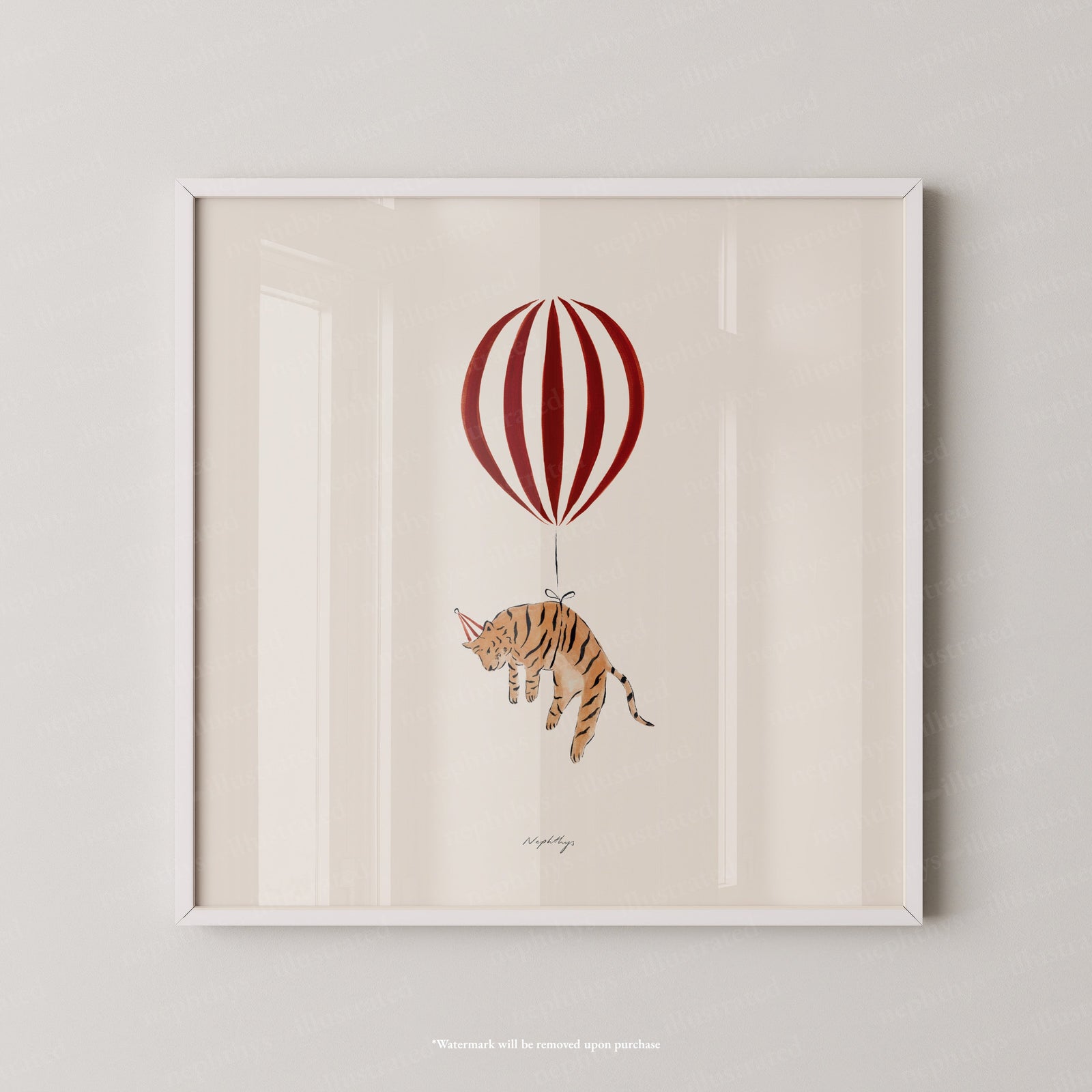 Tiger Balloon Personalised