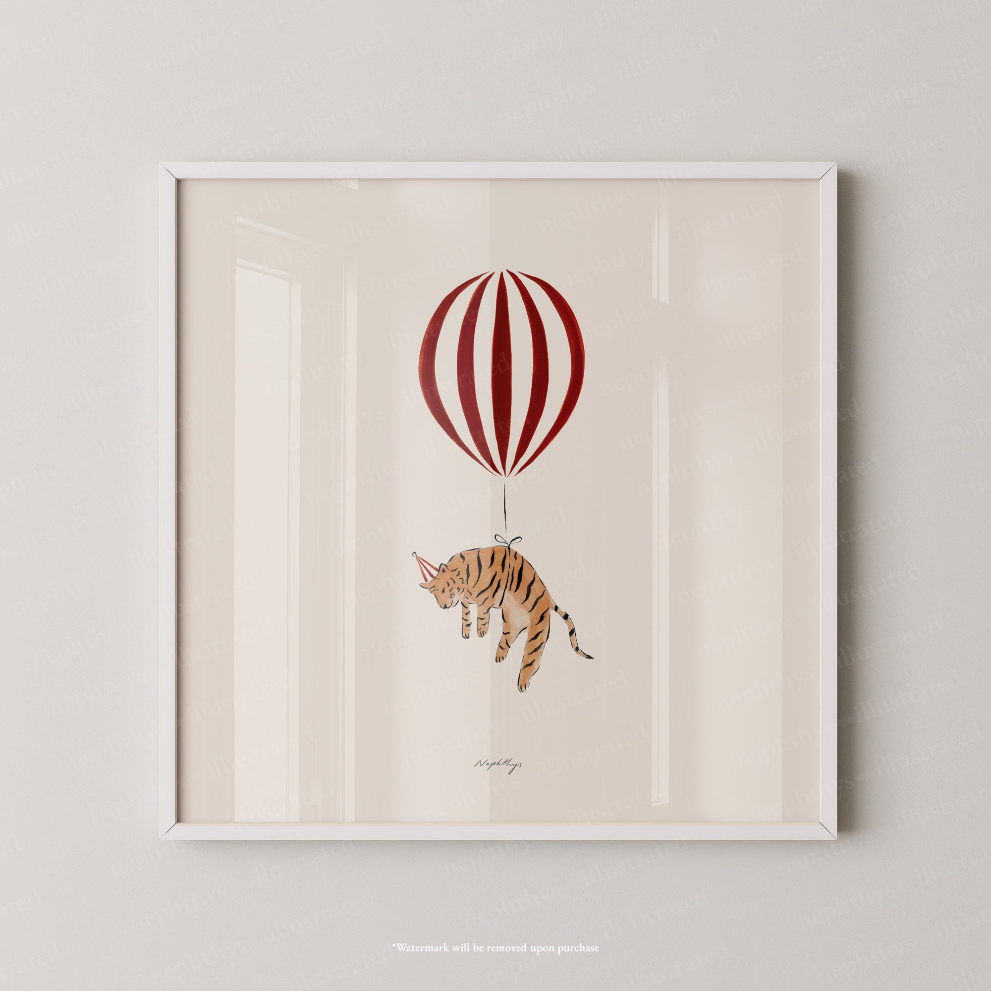 Tiger Balloon Personalised