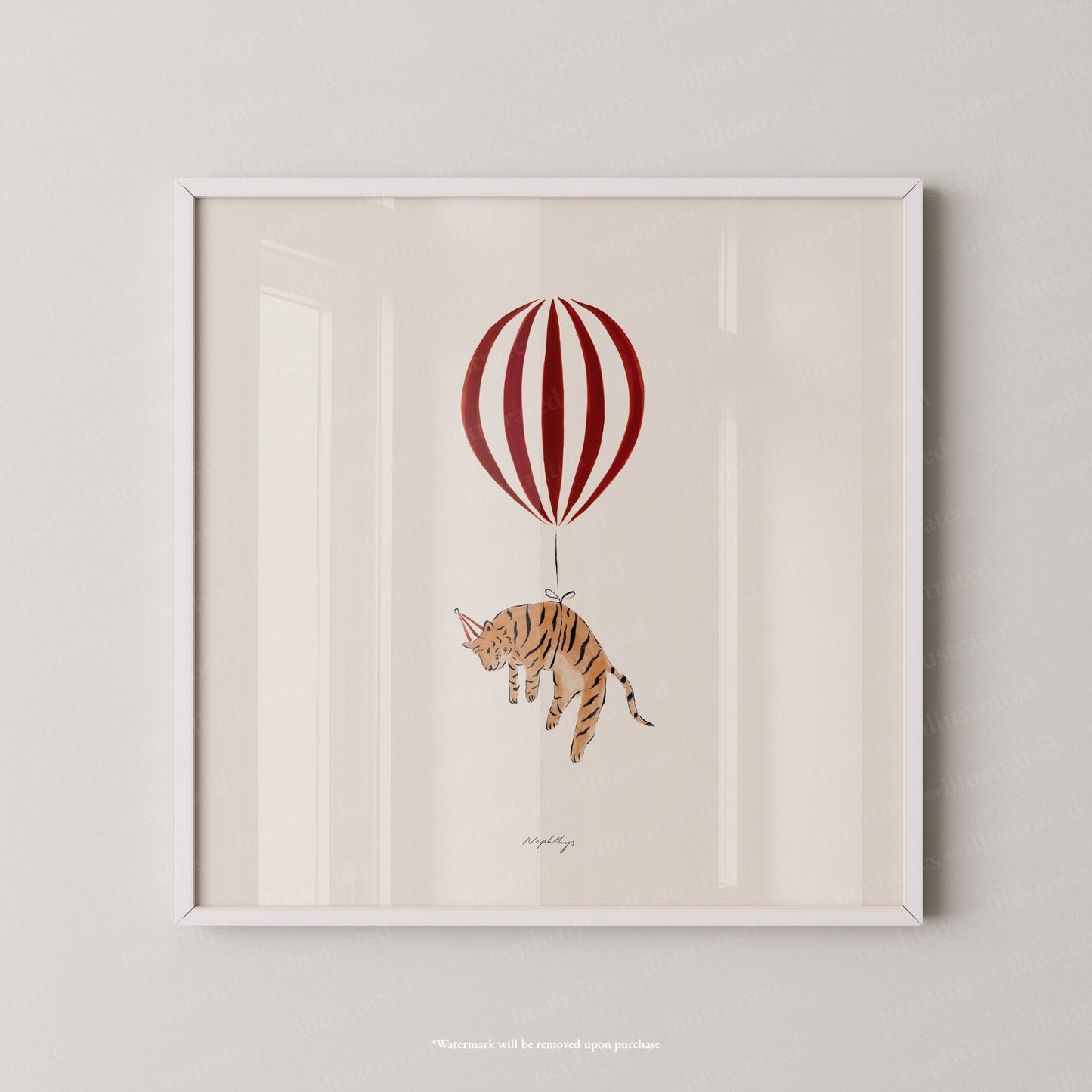 Tiger Balloon Personalised