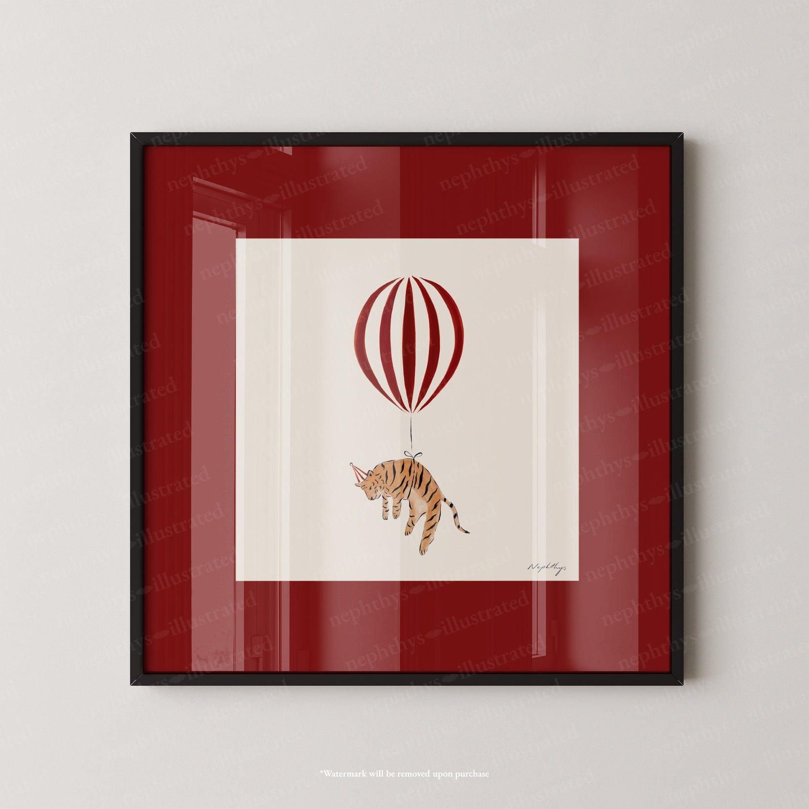 Tiger Balloon Personalised