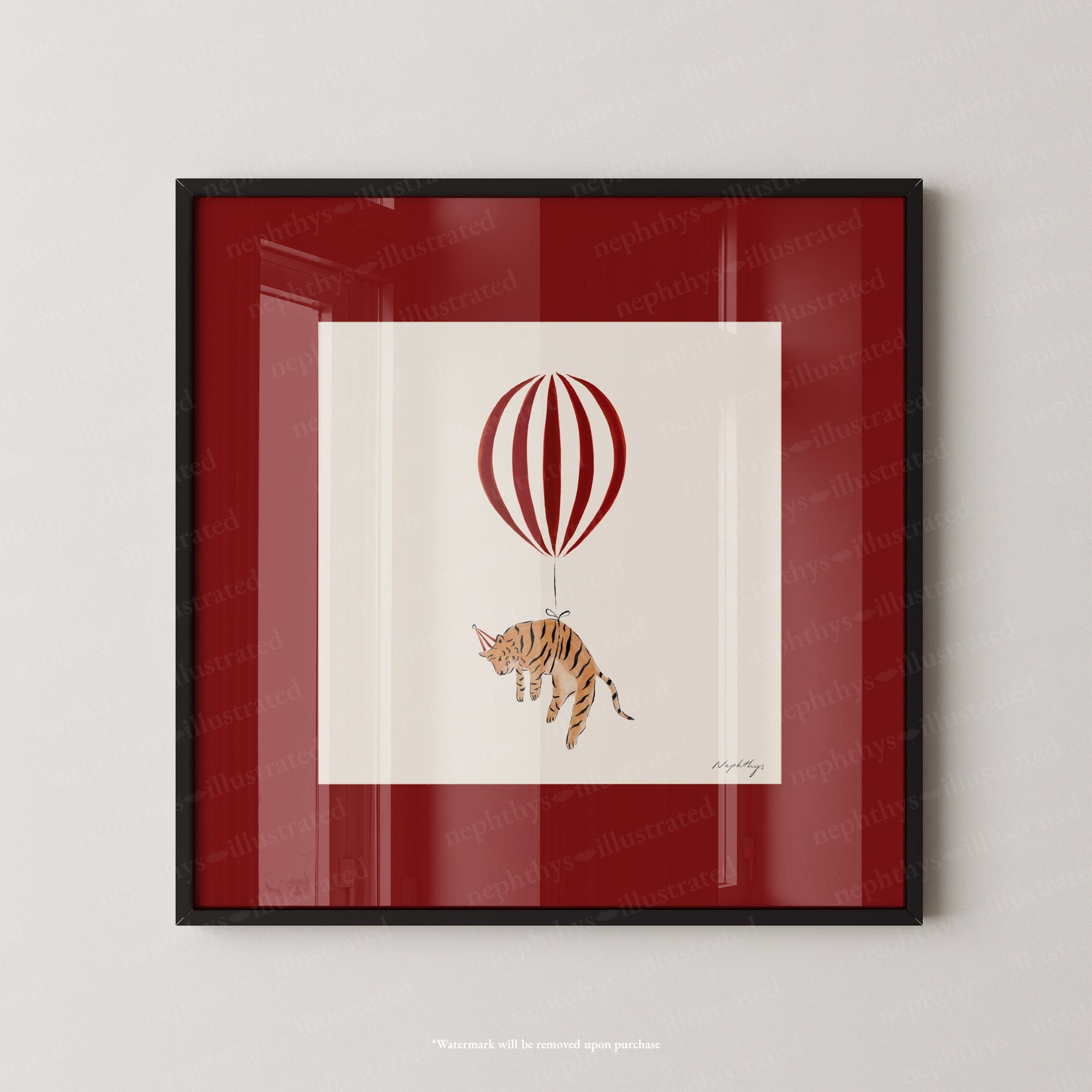Tiger Balloon Personalised